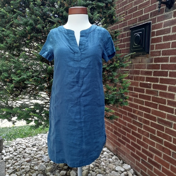 Sigrid Olsen Linen Tunic Short Dress Spring - Picture 3 of 10